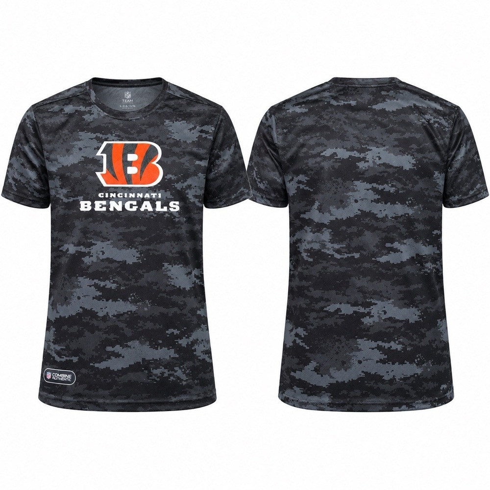 Cincinnati Bengals NFL Combine Authentic Youth L 14/16 Camo Shirt 9K1B7FG25-BNG